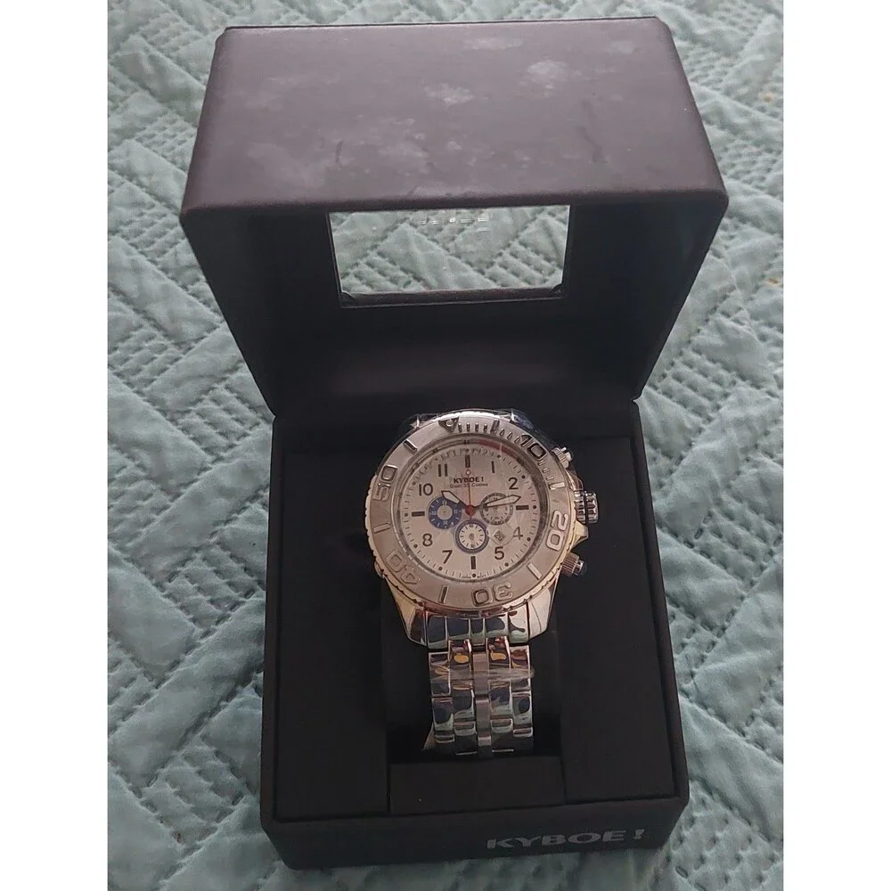 KYBOE! Giant 55 Chrono chronograph wristwatch, Mens,new ,light,pretty,comfort.